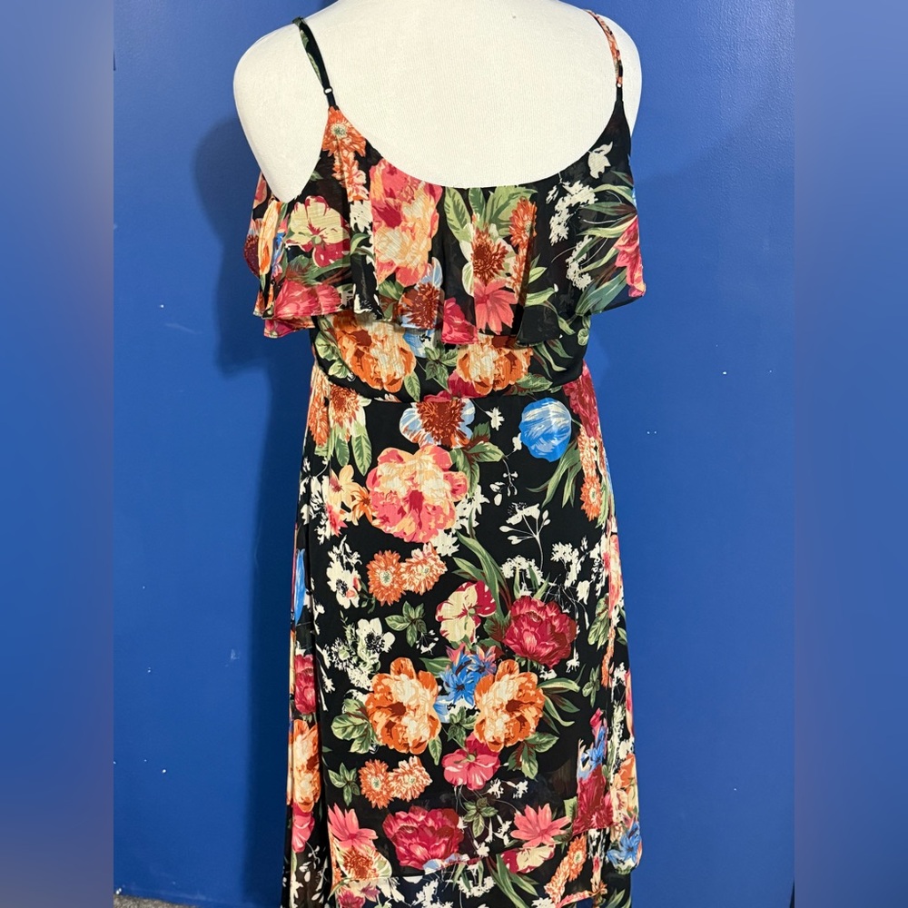 Sophia Christina Vibrant Floral Design with Green and Black Size-12 - Picture 2 of 8